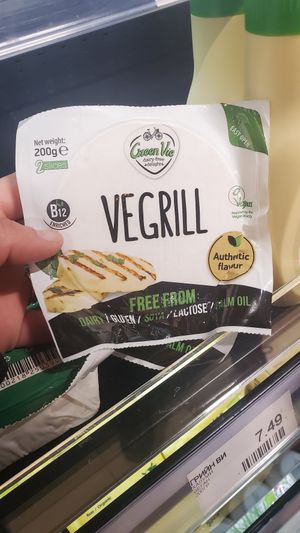 Vegan halloumi at Parkmart in Sofia