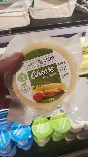 Vegan cheese at Parkmart in Sofia