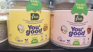Vegan yogurt at Parkmart in Sofia