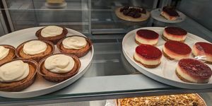 Carrot cake and berry cheesecake at Rose and Vanilla  in Amsterdam