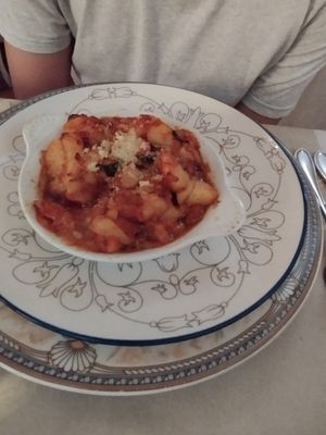 Pasticcio di patate, zucchine e formaggio at Le Bistrot in Rome