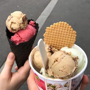 Haselnusscookie, Himbeer-Minze, Zitrone-Basilikum at Das Casa in Wurzburg