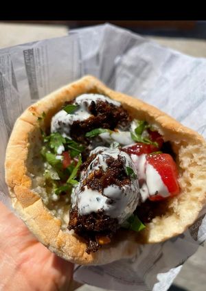 Falafel Pita at Algarvegan Hummus Bar in Vila Do Bispo