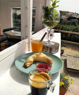 Vegan Croissant and Marmalade at Algarvegan Hummus Bar in Vila Do Bispo