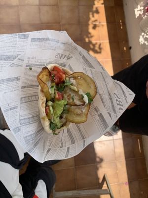 vegan Sabich   at Algarvegan Hummus Bar in Vila Do Bispo