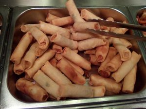 Vegan spring rolls at Itsudemo Iso Myy   in Joensuu