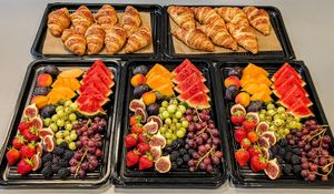 Pastry and fruit platters available for corporate clients. at VG Coffee in Cambridge