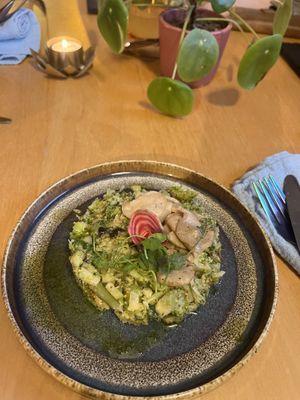 Broccoli and cucumber tartar  at Ministerie van Geluk in Zoetermeer