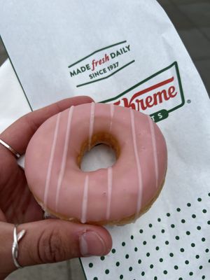 Strawberry frosted   at Krispy Kreme in Brighton