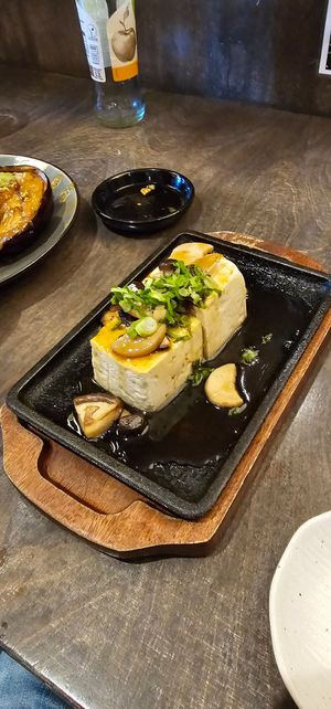 Tofu with mushrooms at Yaki-The-Emom in Dusseldorf