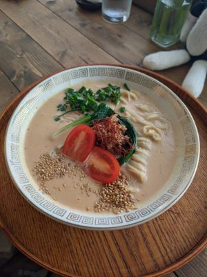Tan tan ramen at Bugoro All Vegan in Fukuoka