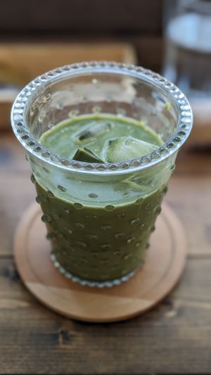 🍵 Organic Soy Milk Matcha at Bugoro All Vegan in Fukuoka