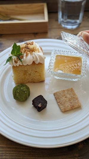 🍰🍋 Vegan Lemon Cake Dessert at Bugoro All Vegan in Fukuoka