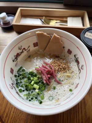 Tonkatsu soy ramen   at Bugoro All Vegan in Fukuoka