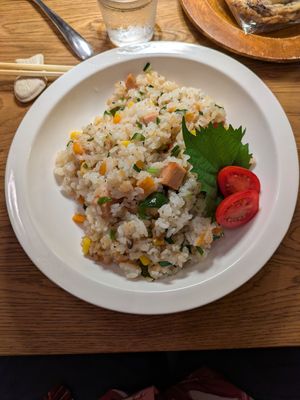 Wok rice at Bugoro All Vegan in Fukuoka