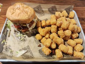 Fried chick'n sandwich at The Pharmacy Burger in Nashville