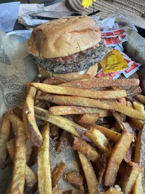 Black bean burger   at The Pharmacy Burger in Nashville
