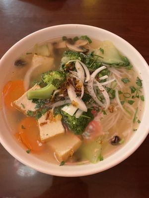 Veggie pho  at TD Vietnam Palace in Stratford