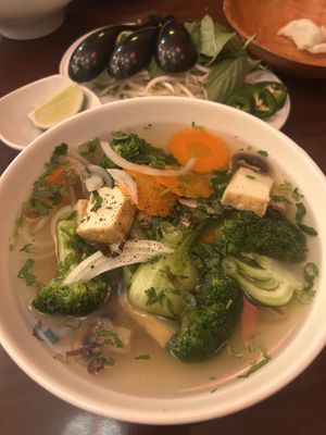 Veggie pho  at TD Vietnam Palace in Stratford
