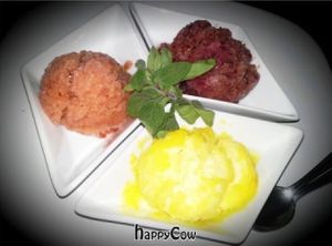 Flight of Fruit Ice Dessert (vegan) at Tapa That in Jacksonville