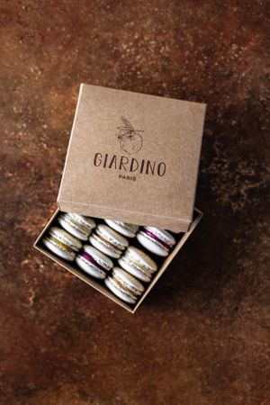 Coffret de 12 macarons vegan 🌱 at Giardino Paris | L'Atelier in Paris