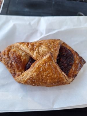 Jam pastry #Veganuary at Pret A Manager - Connolly Station in Dublin
