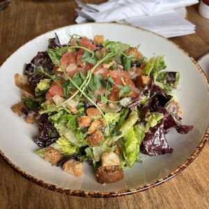 Large Greens Salad with mustard vinaigrette  at Merchant Ale House in St Catharines