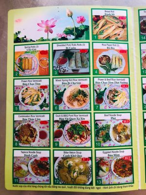 Menu. ?  at Thien An in Inala
