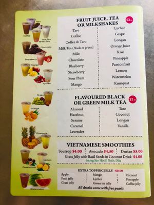 Menu. ?  at Thien An in Inala