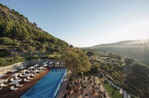 Swimming pool area  at 3\65 Restaurant - Son Brull in Mallorca