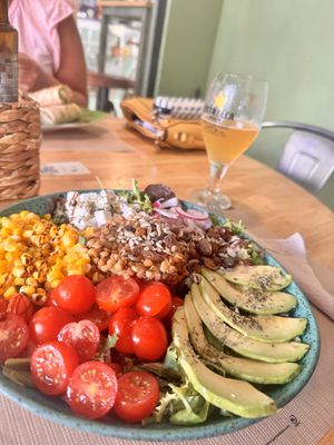 Lentil salad (vegetariana)  at Can Kiwi in Ibiza