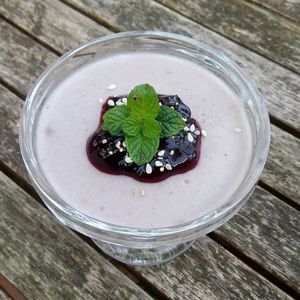 tasty coconut pudding at Centro Tinkuy - Gracias a la Vida Association in Sintra