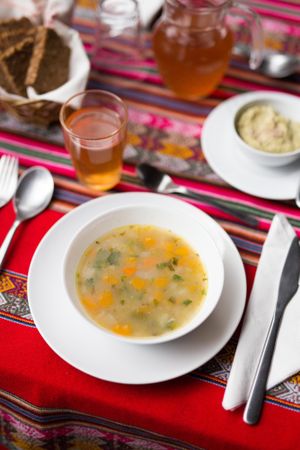 Soup at Centro Tinkuy - Gracias a la Vida Association in Sintra