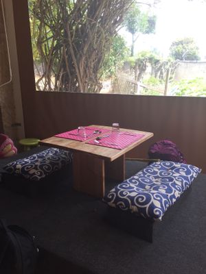 Beautiful seating at Centro Tinkuy - Gracias a la Vida Association in Sintra