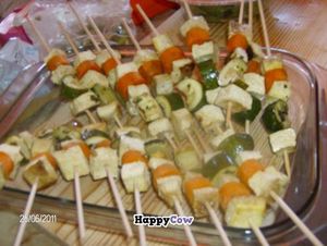 vegan tofu&vegetable sticks at Centro Tinkuy - Gracias a la Vida Association in Sintra