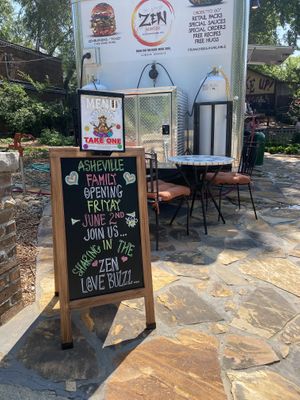   at ZenBurgers Love Shack in Asheville