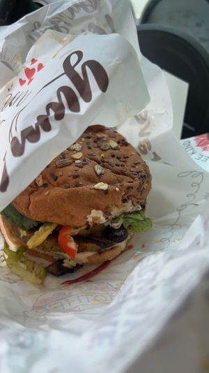   at ZenBurgers Love Shack in Asheville