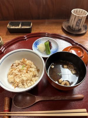 Rice dish  at Tosuiro in Kyoto