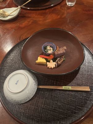 Appetizerr  at Tosuiro in Kyoto