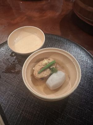 Steamed dish  at Tosuiro in Kyoto