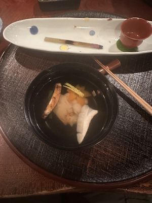 Boiled dish  at Tosuiro in Kyoto