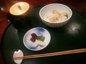 pickles rice and miso at Tosuiro in Kyoto