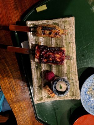 grilled tofu at Tosuiro in Kyoto