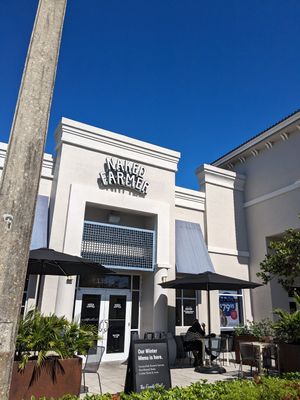 Outside seating at Naked Farmer in Sunrise