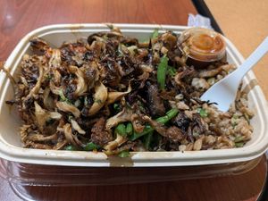 Mushroom bowl at Naked Farmer in Sunrise