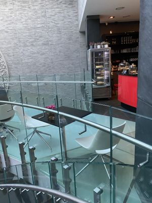 Seating  at Szklarnia  in Poznan