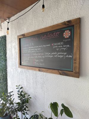 Savoury menu at Vegansté in Providencia