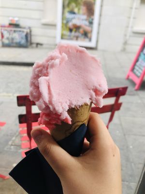 My soured watermelon candy ice cream   at Boho Gelato - Pool Valley in Brighton