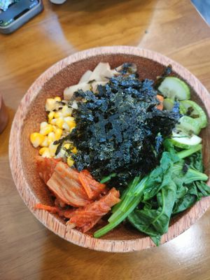 Korean bowl at Chay Lười Giàu Đạm in Ho Chi Minh City