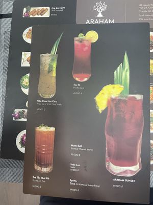 Drinks   at Araham in Ho Chi Minh City